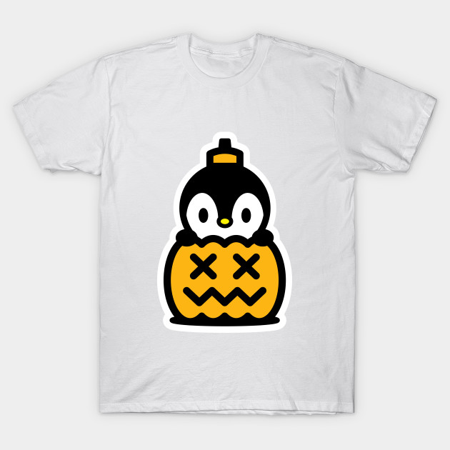 Pumpkin Penguin Bambu Brand Halloween T-Shirt-TOZ